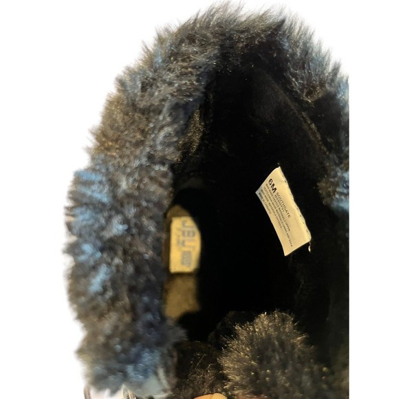 JBU Herringbone Womens winter boots size 6 Lace up Ankle Boots Black NEW… - Picture 4 of 9